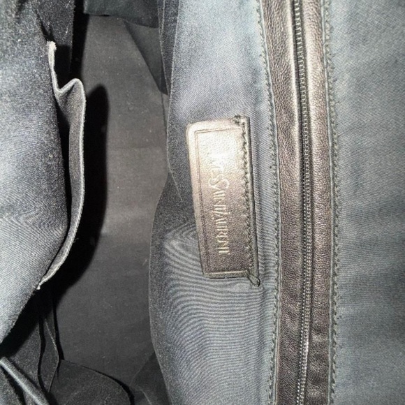 Yves Saint Laurent Muse Shiny Black Large Shoulder Bag - Picture 5 of 7